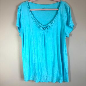 J.JILL women’s blue shirt SZ/ LG